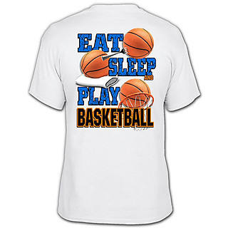 Pure Sport Basketball T-Shirt: Eat Sleep Basketball